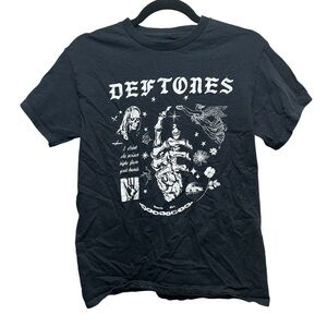 Deftones Black Graphic T-Shirt Size Small